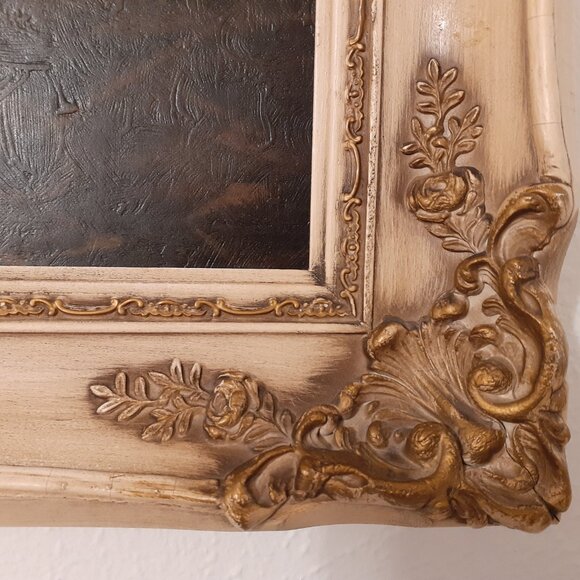 1959 YELLOW ROSE BOUQUET FRAMED PAINTED ART, GORGEOUS - Picture 14 of 16